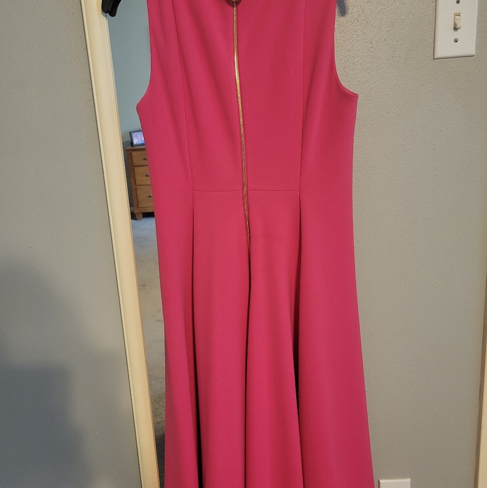 Midi dress size 8 pink